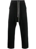 Rick Owens DRKSHDW drawstring-waistband drop-crotch trousers - Black