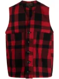 Filson Mackinaw plaid-check wool gilet - Red