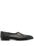 Bally pointed-toe leather loafers - Black