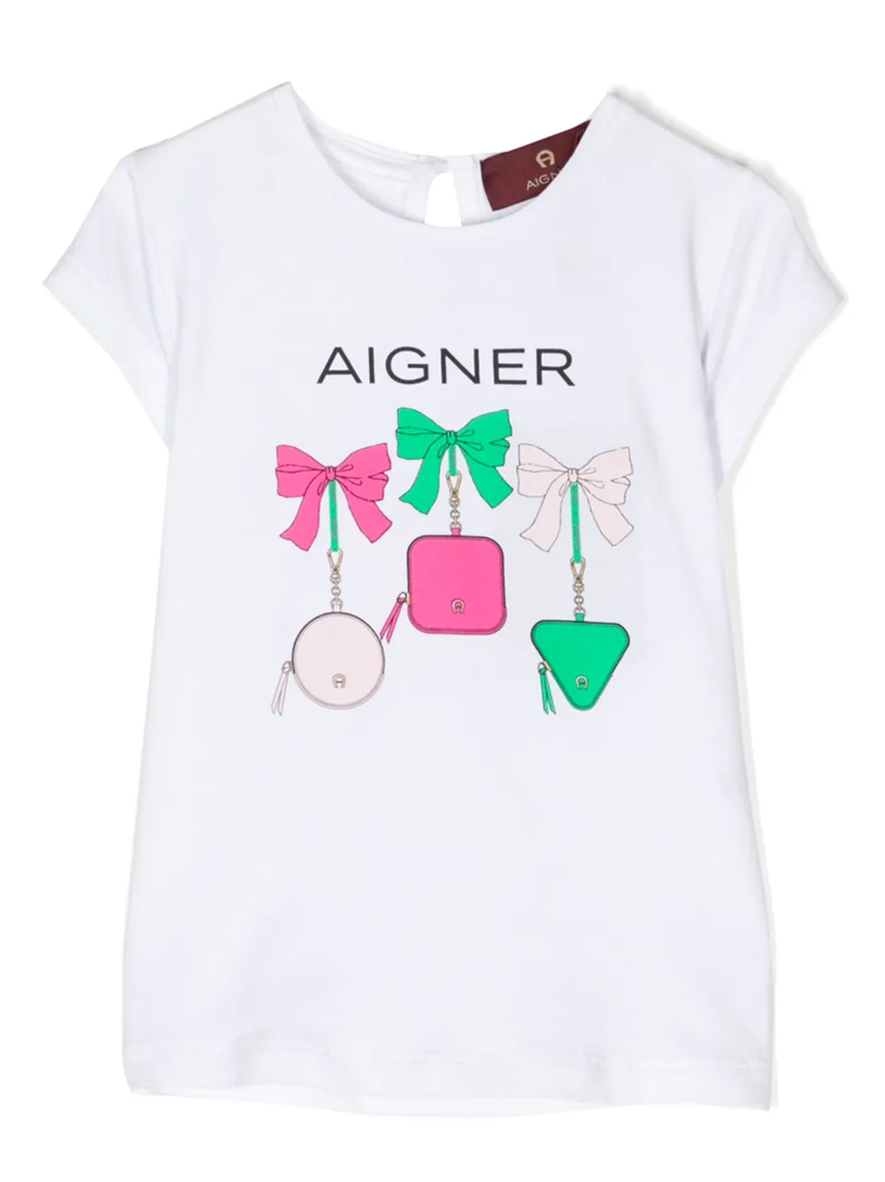 Aigner Babies' Graphic-print Stretch Cotton T-shirt In White