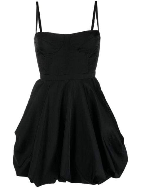 Del Core sweetheart-neck puffball-skirt minidress