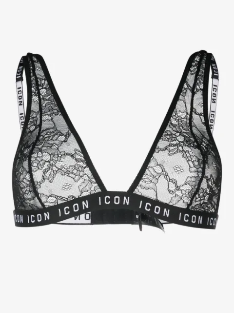 DSQUARED2 Icon lace triangle bra