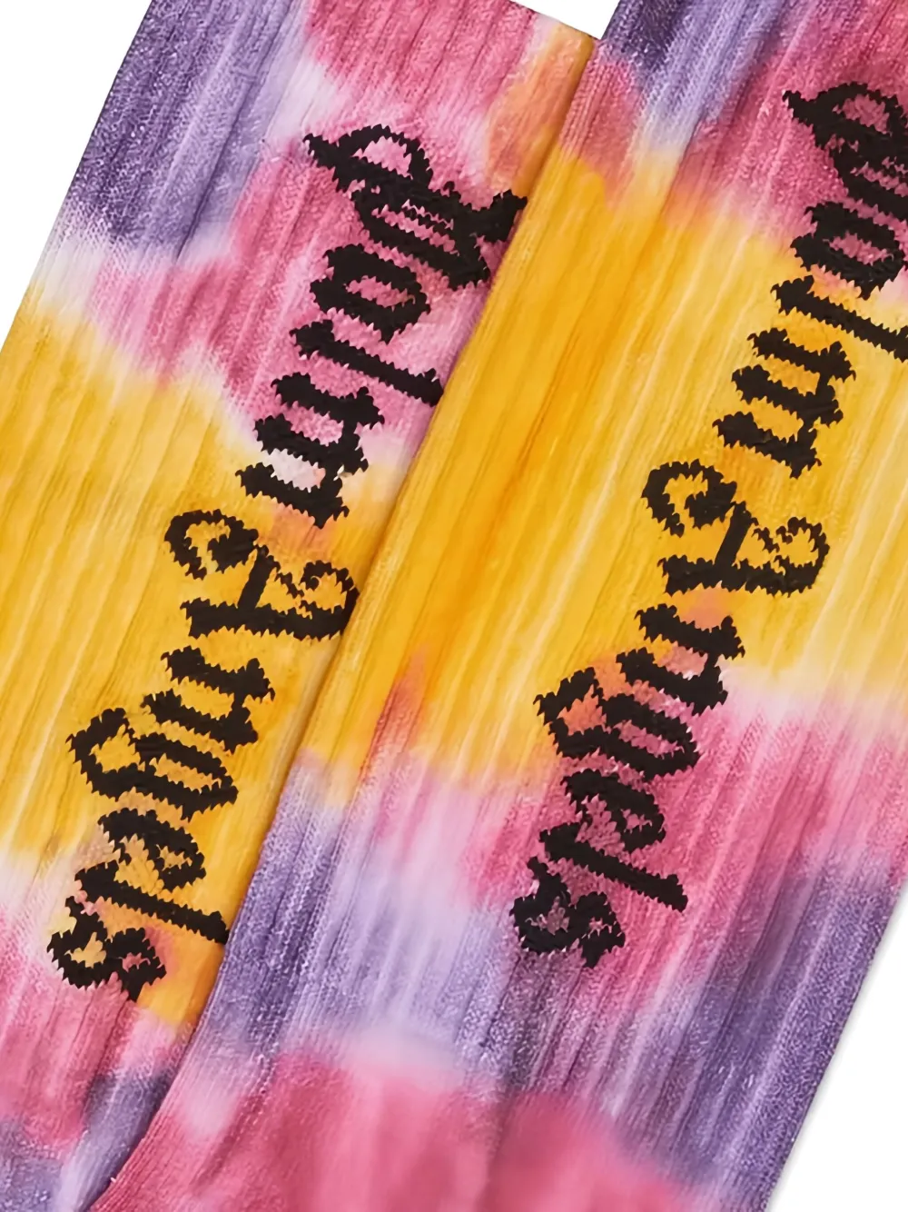 Palm Angels Kids Sokken met tie-dye logo Oranje