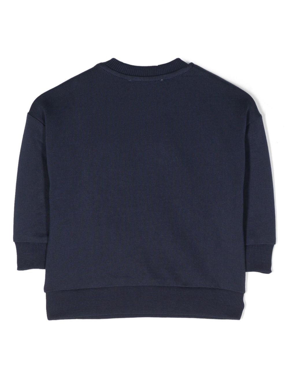 Moschino Kids Sweater met logoprint - Blauw