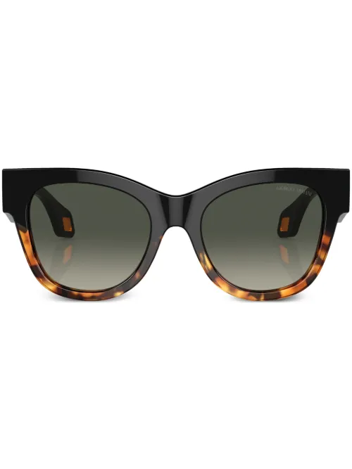 Lunettes de soleil à monture papillon - Giorgio Armani - Modalova