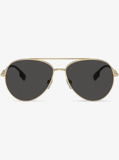 Burberry Eyewear logo-plaque pilot-frame sunglasses