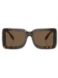 Burberry Eyewear TB-motif square-frame sunglasses - Brown