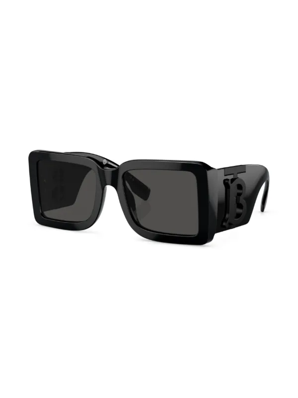 Burberry Eyewear TB motif square frame Sunglasses Black FARFETCH NZ