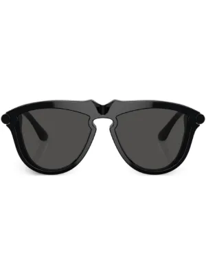 Burberry Eyewear ラウンドフレーム サングラス | グリーン | FARFETCH JP