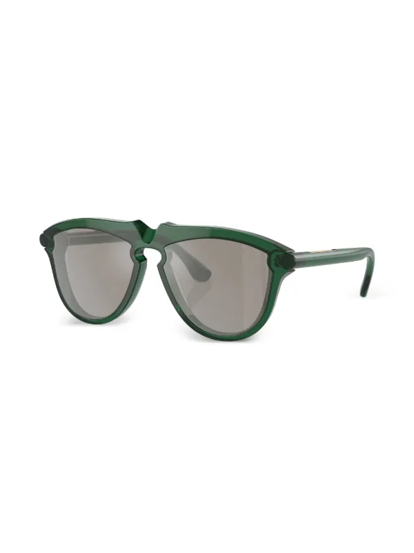 Burberry Eyewear ラウンドフレーム サングラス | グリーン | FARFETCH JP