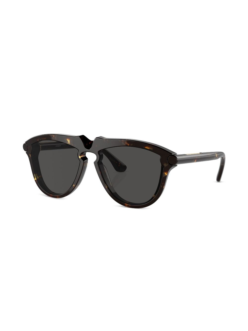 Burberry Eyewear Zonnebril met rond montuur - Zwart