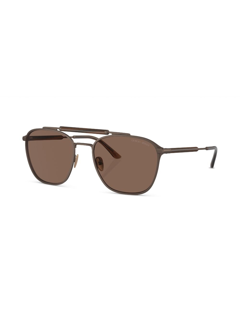 Giorgio Armani square-frame sunglasses - Metallic