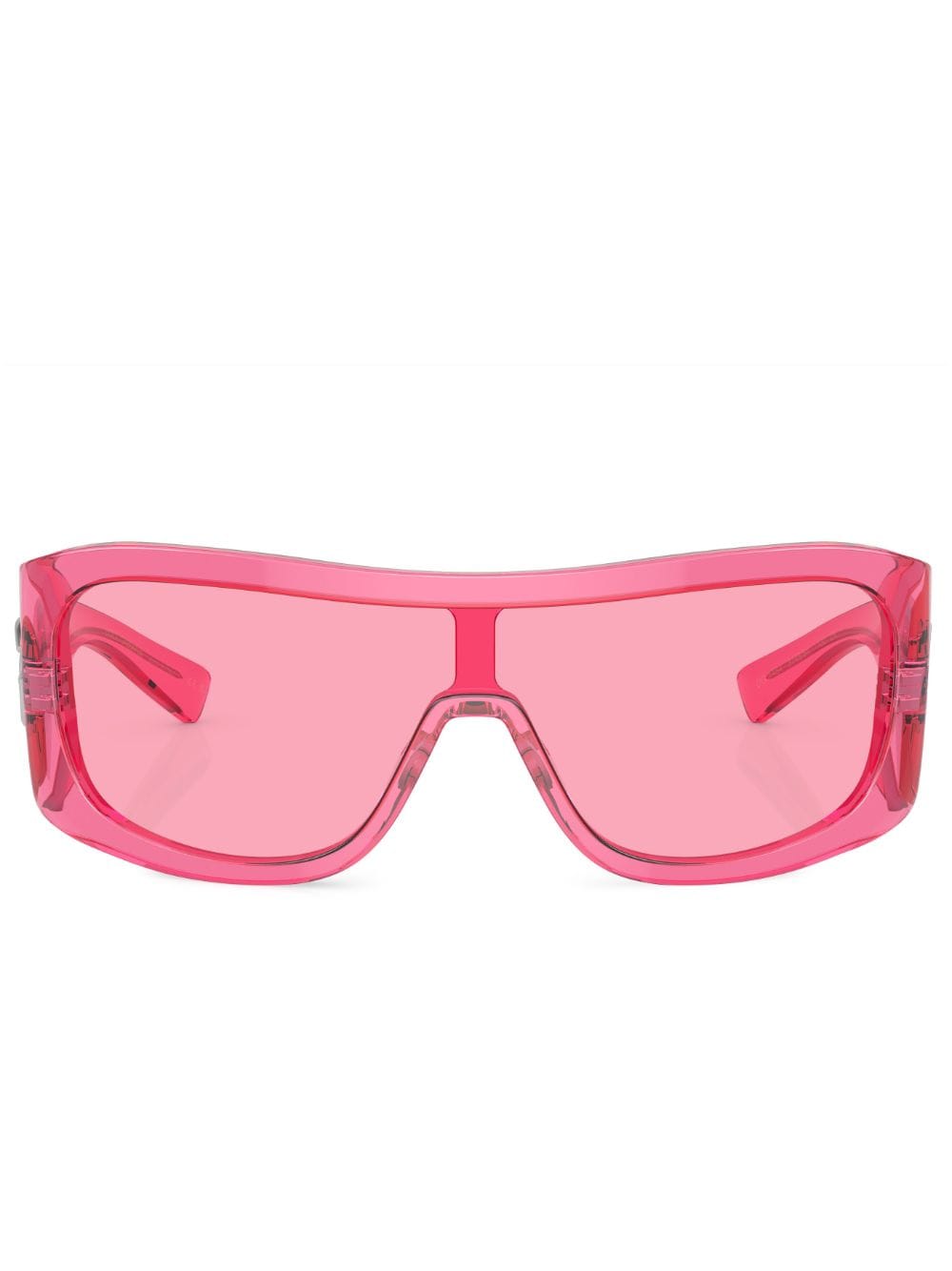 Dolce & Gabbana Sonnenbrille Mit Shield-gestell In Pink