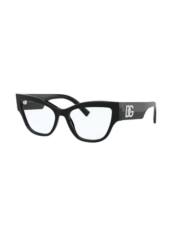 Dolce Gabbana Eyewear Cat eye-frame logo-lettering Glasses
