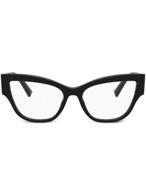 Dolce & Gabbana Eyewear cat eye-frame logo-lettering glasses