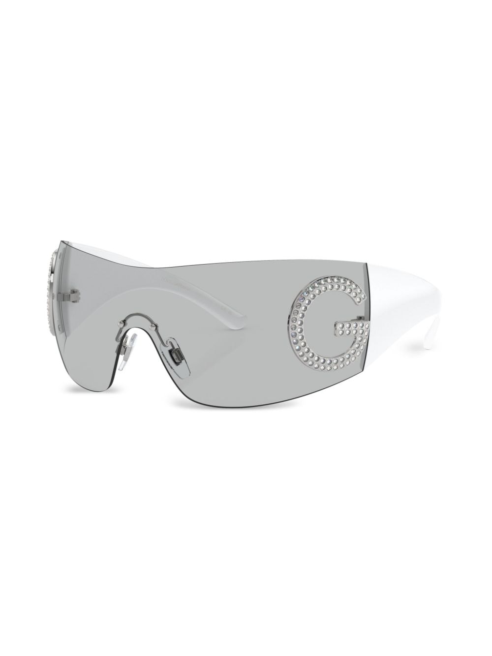 Image 2 of Dolce & Gabbana Eyewear Re-Edition shield-frame sunglasses