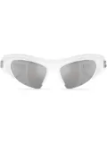 Dolce & Gabbana Eyewear shield-frame tinted sunglasses - White