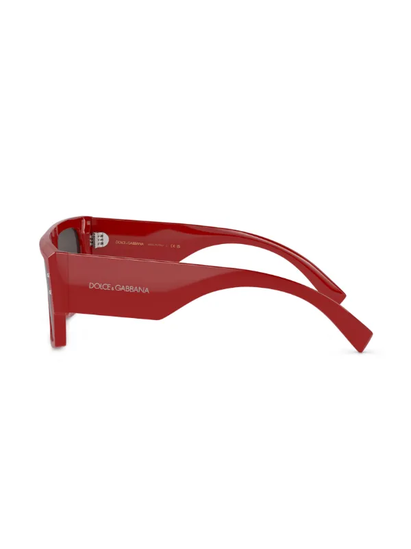 Dolce & Gabbana Eyewear logo-print rectangle-frame  display picture 1