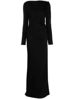 TOM FORD トム・フォード ベルベット イブニングドレス | ブラック