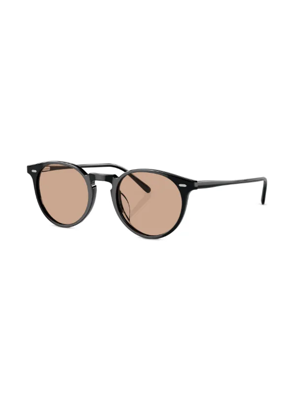 Oliver Peoples ★ N.02 ラウンドフレーム サングラス Oliver Peoples N.02 ラウンドフレーム サングラス | ブラック