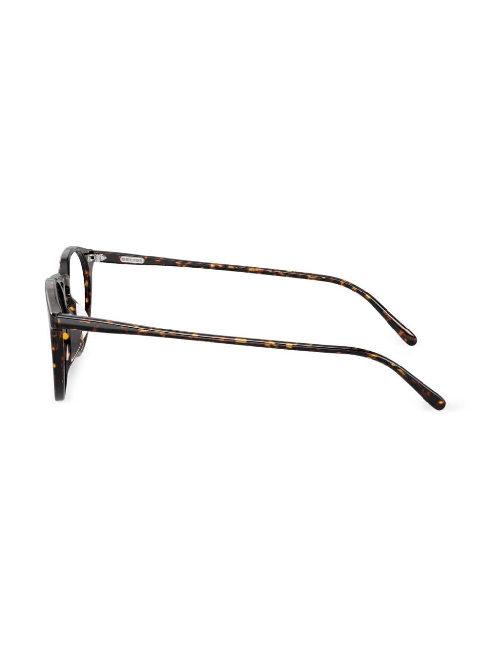 Shop Oliver Peoples N.02 Round-frame Glasses In Brown