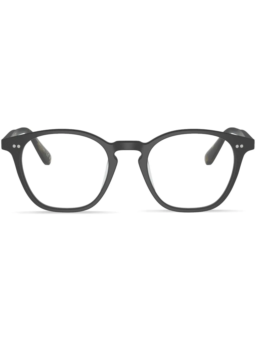 Oliver Peoples Ronne Round-frame Glasses In Black