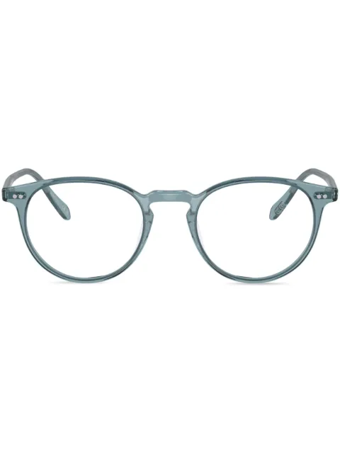 Oliver Peoples lentes Riley-R con armazón redonda 