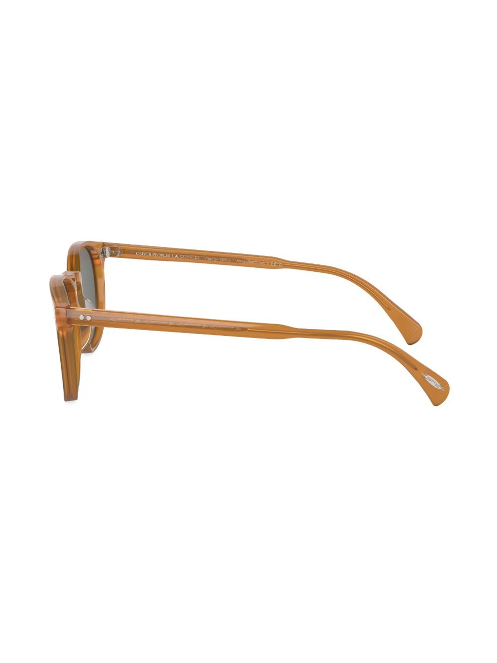 Shop Oliver Peoples Finley Esq. Round-frame Sunglasses In Braun
