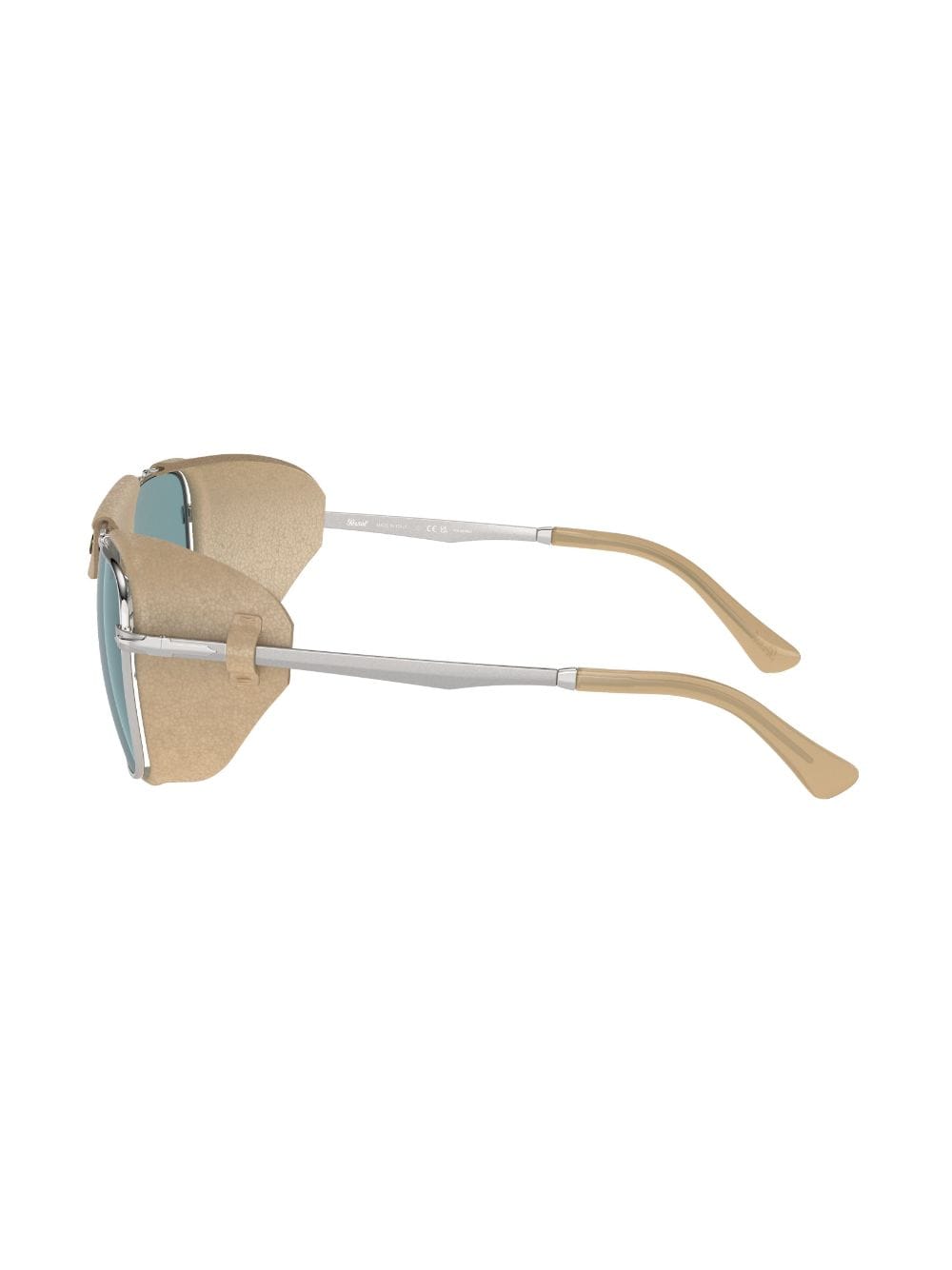 Persol Po1013s zonnebril met rechthoekig montuur Zilver