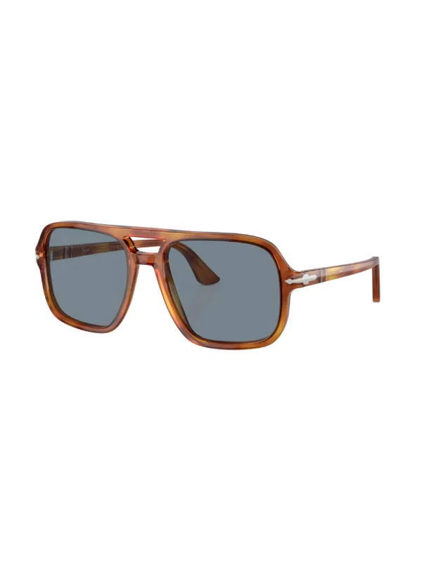 Persol tortoiseshell effect pilot frame Sunglasses Brown FARFETCH UK