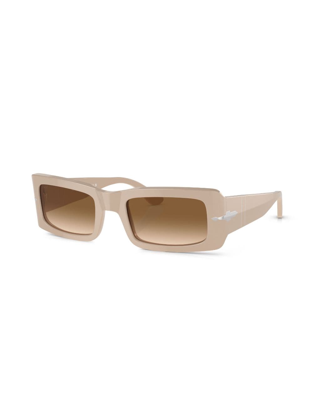 Shop Persol Francis Rectangle-frame Sunglasses In Nude