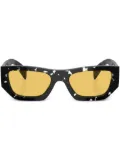 Prada Eyewear tortoiseshell-effect geometric sunglasses - Brown