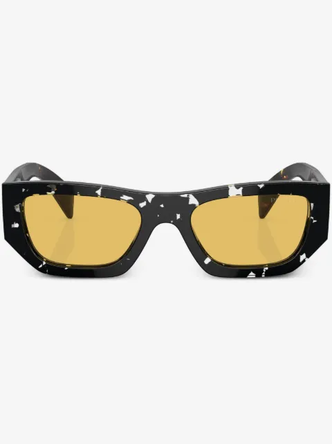 Prada Eyewear 톨토이즈셸 이펙트 기하학 선글라스