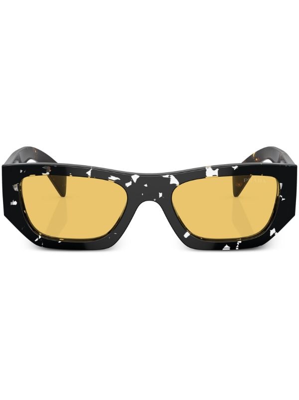 Prada Eyewear Oversized geometric-frame Sunglasses - Farfetch