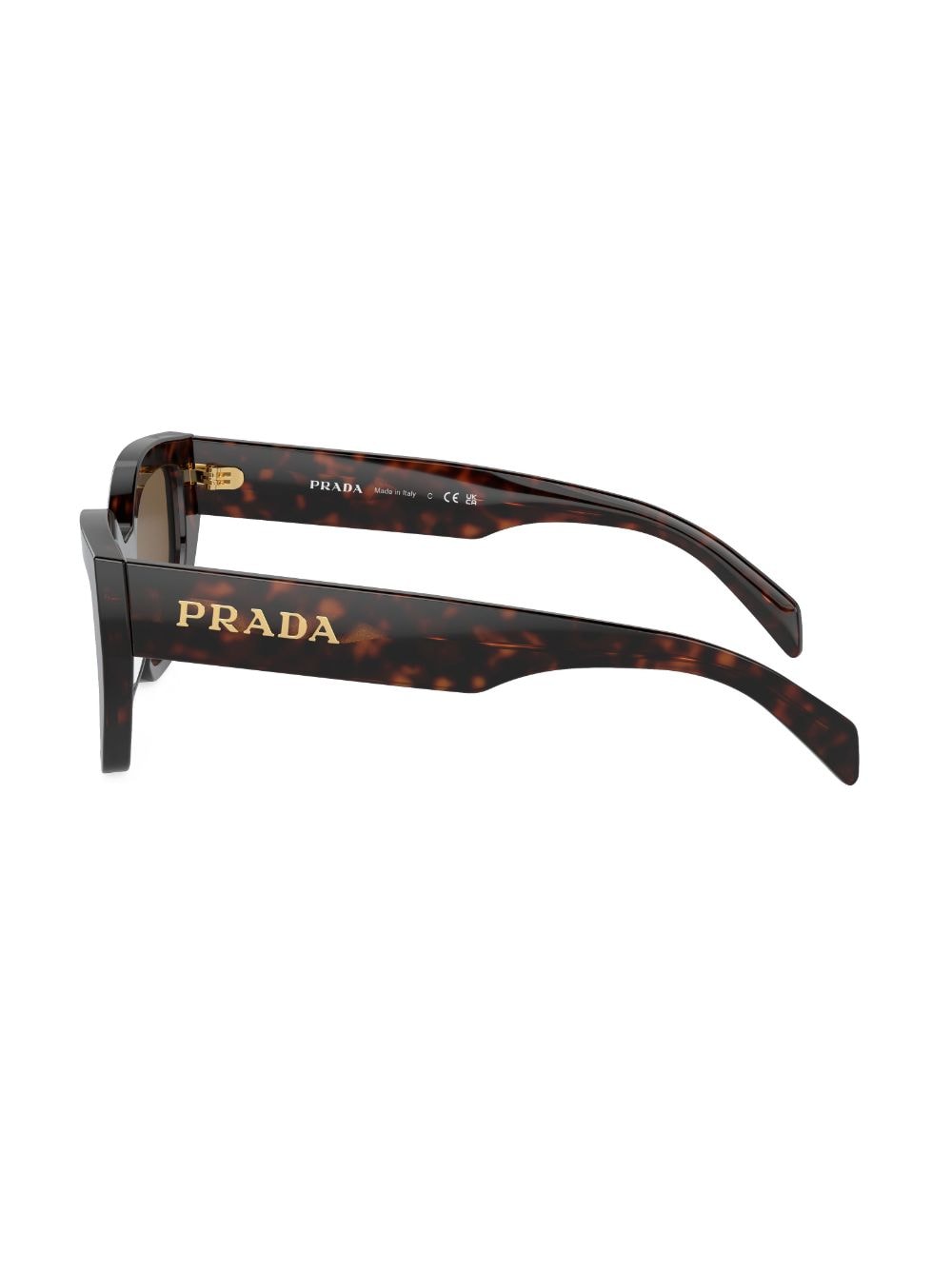 Shop Prada Tortoiseshell-effect Cat-eye Sunglasses In Brown