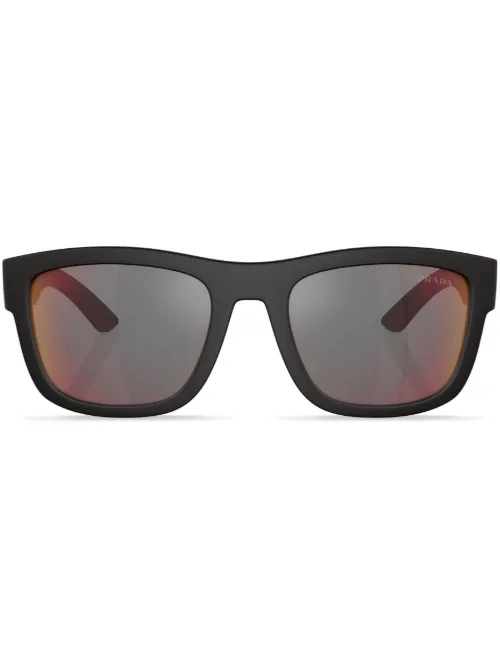 Lunettes de soleil PS 01ZS à monture carrée - Prada Linea Rossa - Modalova