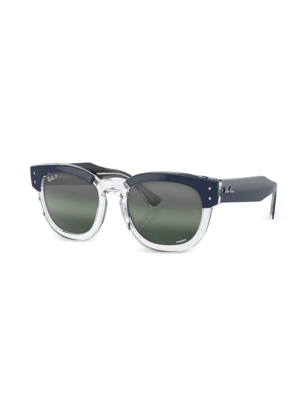 レイバン メガフォーク Ray-Ban Mega Hawkeye logo-lettering Sunglasses | Blue | FARFETCH CA