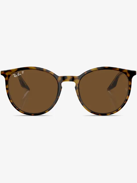 Ray-Ban logo-print round-frame sunglasses 