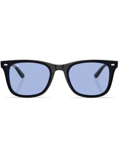Ray-Ban lentes de sol con armazón cuadrada y letras del logo 