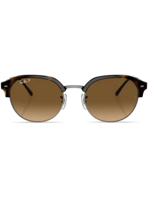 Ray-Ban logo-print round-frame sunglasses 