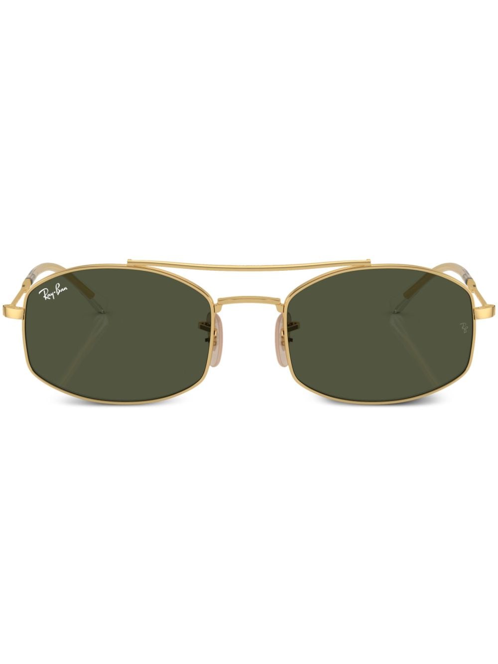 Ray Ban Square-frame Tinted-lenses Sunglasses In Gold