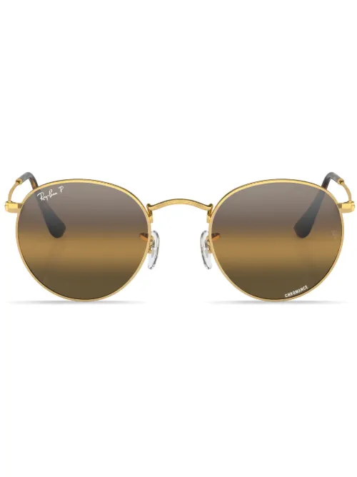 Lunettes de soleil Chromance à monture ronde - Ray-Ban - Modalova