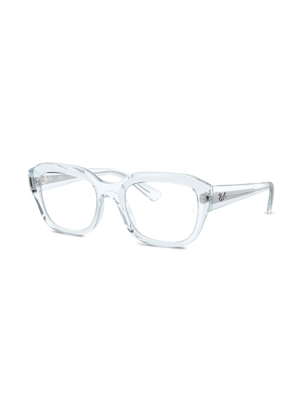 Shop Ray Ban Leonid Optics Square-frame Glasses In Blue