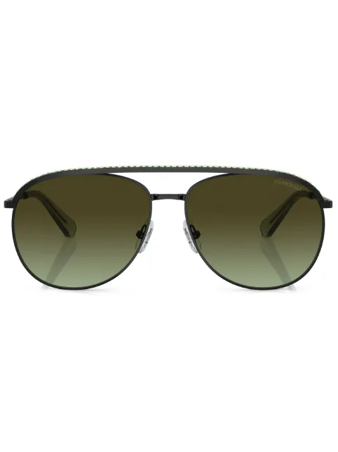 Swarovski lentes de sol con detalles de cristal