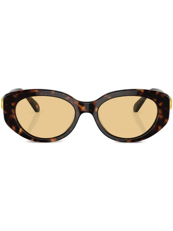 Swavoski Tortoise Shell Sunglasses Swarovski SK6033 M (54 - 19) with Brown lenses and Tortoise  main image 3