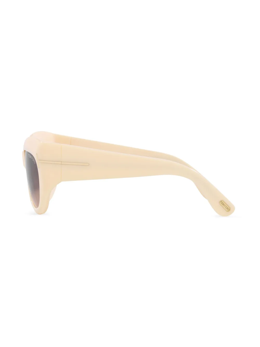Tom Ford Womens Cream Tr001702 Brianna Cat-eye Acetate Sunglasses In White