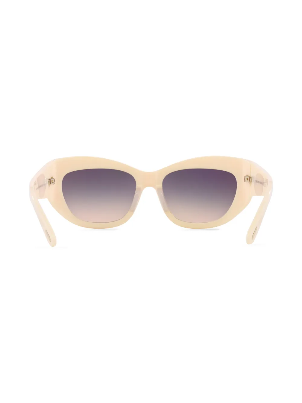 Tom Ford Womens Cream Tr001702 Brianna Cat-eye Acetate Sunglasses In White