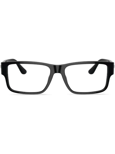 Versace Eyewear logo-stamp rectangle-frame glasses