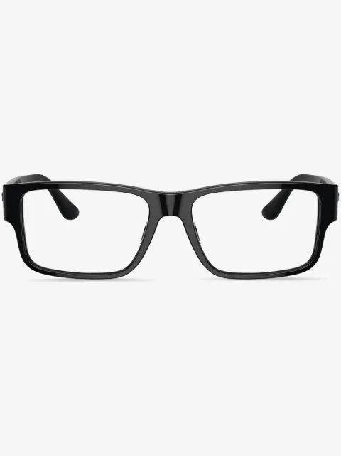 Versace Eyewear logo-stamp rectangle-frame glasses
