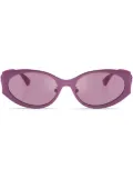 Versace Eyewear Medusa oval-frame sunglasses - Pink